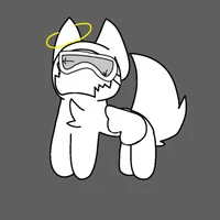 dead White ghost pup