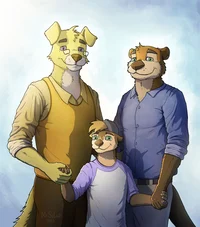 Gay furry family