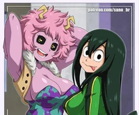 Mina Ashido y Tsuyu