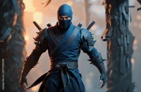 Blue Scarf Ninja