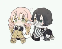 Mitsuri y Obanai