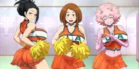 Momo Uraraka y Mina