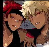 Kirishima and Bakugo