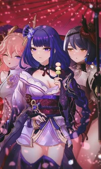 Ei and Miko and Sara