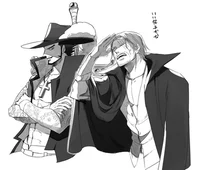 Shanks and Mihawk