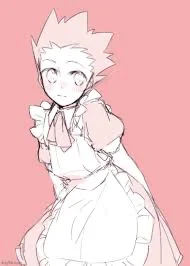 Gon in a maid dress