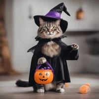 A cats Halloween 
