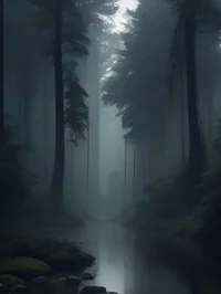 The forest fog 
