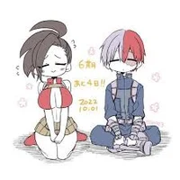 Todoroki y Momo