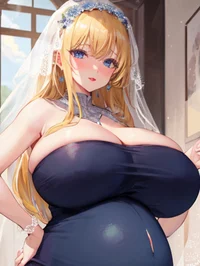 Pregnant bride
