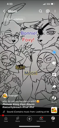 Sun moon foxy Bonnie