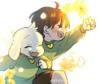 Chara and Asriel