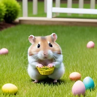 A hamsters Easter 