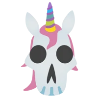 Unicorn Skull