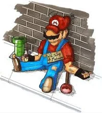 Drug addict mario
