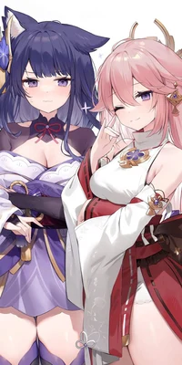 Yae miko and ei 