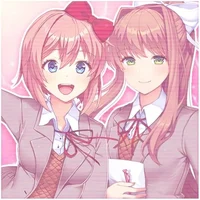Sayori and Monika 