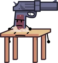 A Gun on a Table