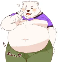 Fat polar bear