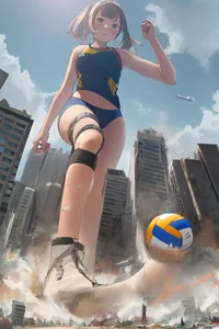 Giantess BeachVolley