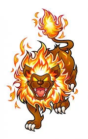 Fire lion
