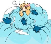 Suited Inflated Girl