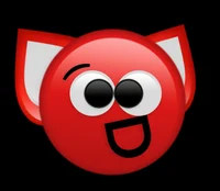 Red emoji cat