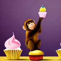 cupcake monkey