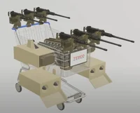 Armed Shopping Cart