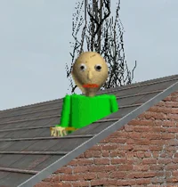 Baldi in roof 