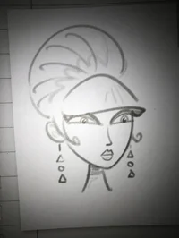 Glamorous black lady