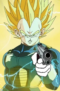 Vegeta with a Gun