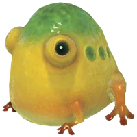 Yellow wollywog 