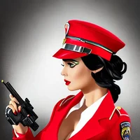 Sexy cop girl parter