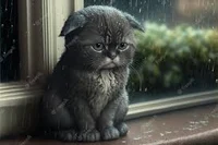 Abandoned Sad Kitten