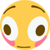 Flushed emoji