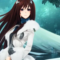 Drama in snowly wood