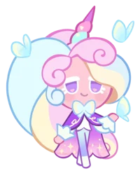 Cream unicorn cookie