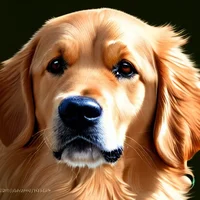 A golden retriever 