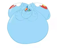 Rainbow die aufblasb