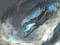 Blue eyes dragon