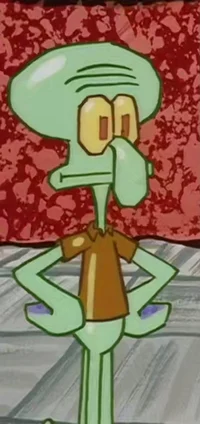 Wax statue squidward