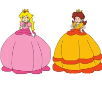 Peach and Daisy