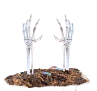 Gummy worms VS Skull