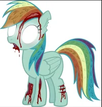 Zombie Rainbow dash
