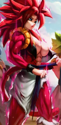Female SSJ4 Gogeta