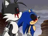 Sonic exe and Tails