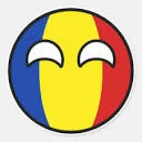 Romania country ball
