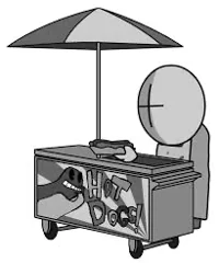 Hotdog vendor mc