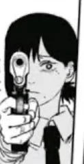 Kobeni with a gun
